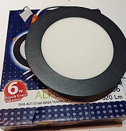 YCL 6W SIYAH KASA BEYAZ IŞIK