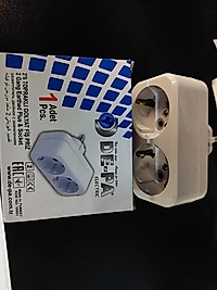 Depa İkili Topraklı Golyat Fiş Priz